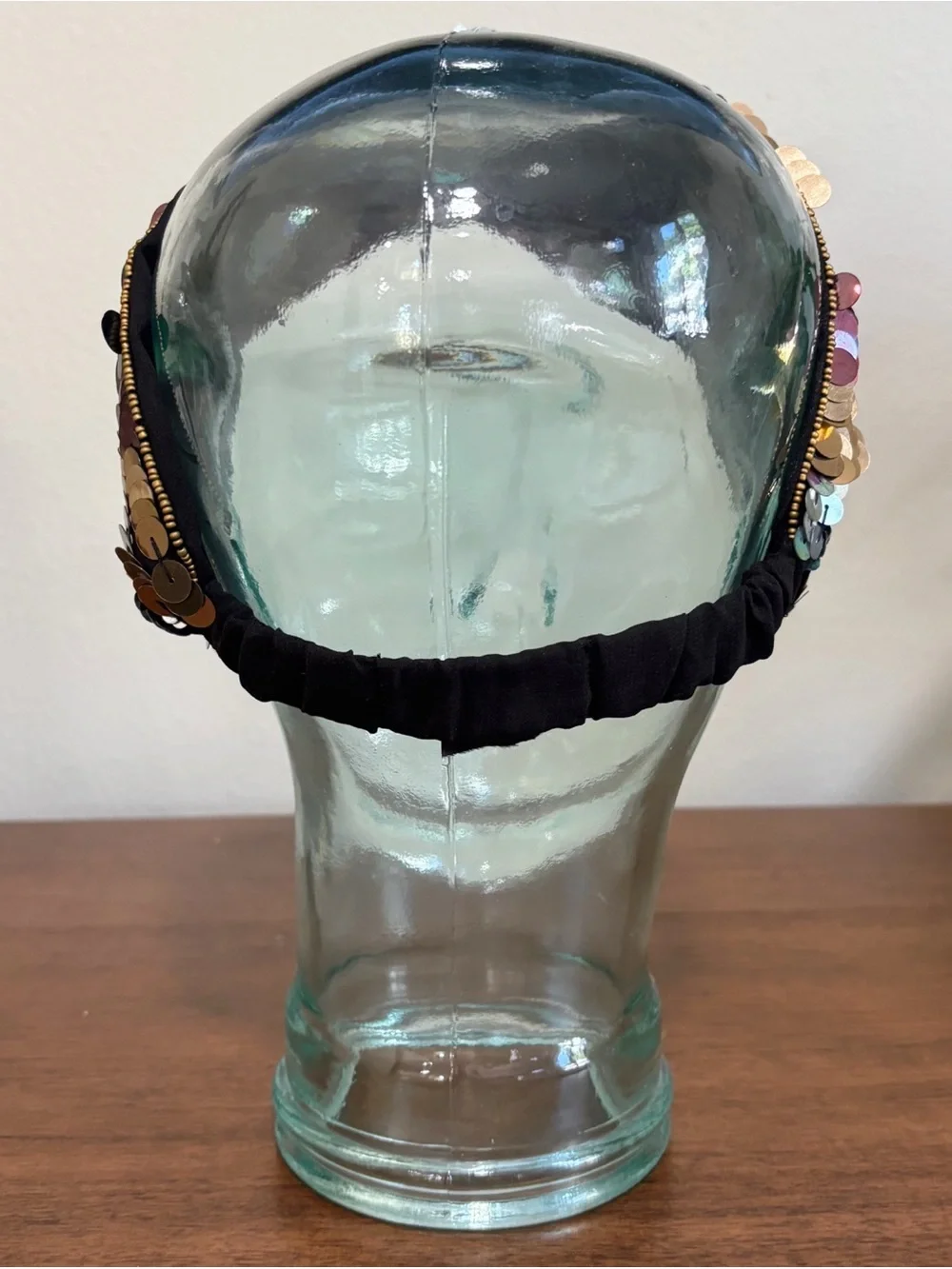Zara Accessories Size S-M Sequins Knotted Stretch Headband Turban